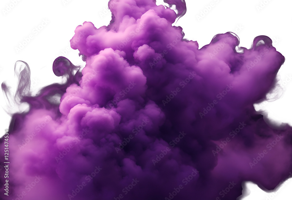 explosion fluffy pigment magic ink cloud fog fume black illustration purple mist dense effect steam abstract vapour fantasy spreaded widener high-coloured smoke background pastel messy energy violet