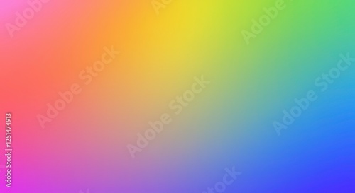 Rainbow Gradient: A vibrant and smooth blend of rainbow colors creating a colorful abstract background. Perfect for various design projects.