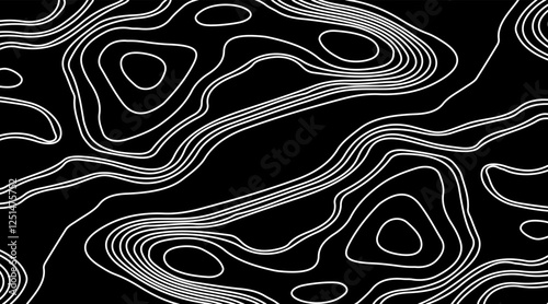 The vector file can be scaled infinitely without loss. This topographic map style abstract pattern would make an ideal background,