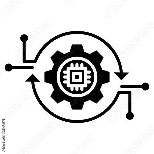 Autonomous System Glyph Icon