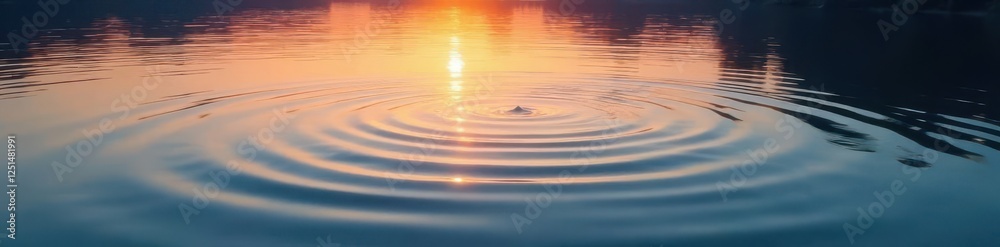 Gentle water ripples on a lake surface at dawn , serene scene, serene Gentle water ripples on a lake surface at dawn , serene scene, serene