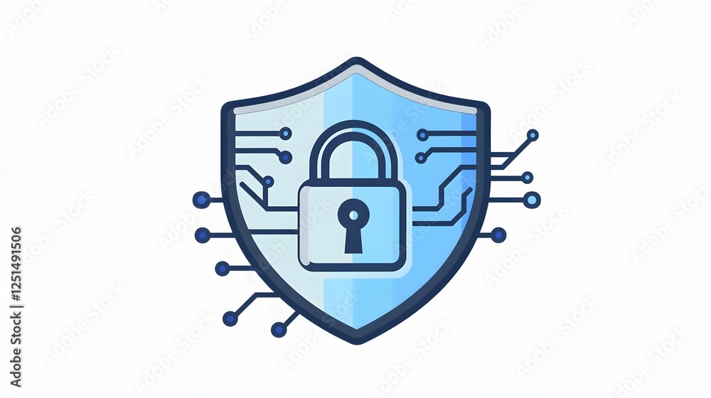 prywatność, ochrona danych, bezpieczeństwo cyfrowe, cyberbezpieczeństwo, prywatność online, tarcza, kłódka, ochrona haseł, cyfrowa ochrona, system IT, ikona zabezpieczeń, enkrpycja, anonimowość, dane