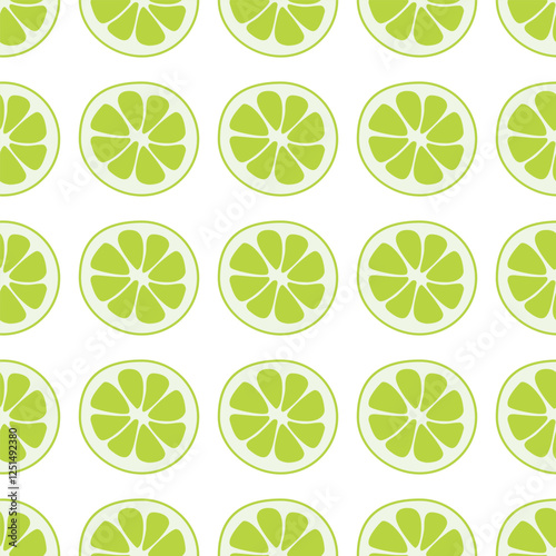 Lime seamless texture vector. Green lime pattern for print design. Summer tropical leaf vector illustration design.
