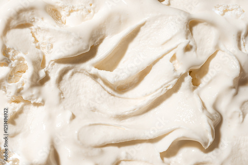 Obraz na plátne White vanilla ice cream texture