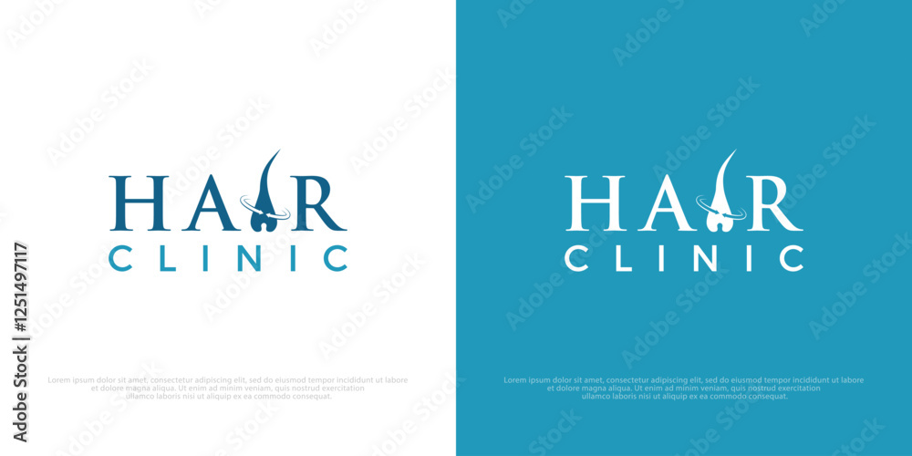 Hair care, clinic logo. Hair treatments icon and logo vector. Hair care, clinic logo. Hair treatments icon and logo vector.