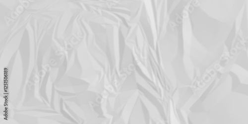 White crumpled paper texture. White wrinkled paper texture. White paper texture. White crumpled and top view textures can be used for background of text or any contents.	
