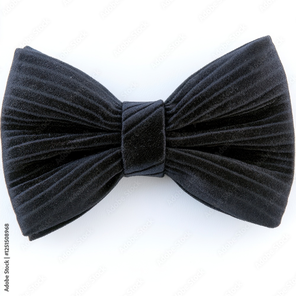 Dark Gray Sparkly Bow Tie on White Background Dark Gray Sparkly Bow Tie on White Background