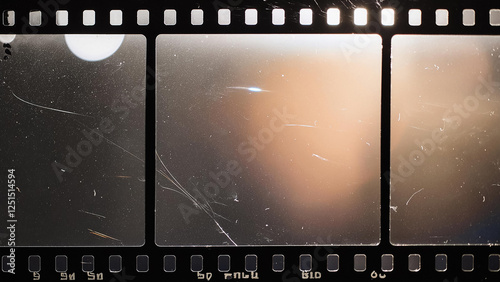 Vintage Super 8mm Film Frame Overlay with Dust, Scratches & Classic Border Texture