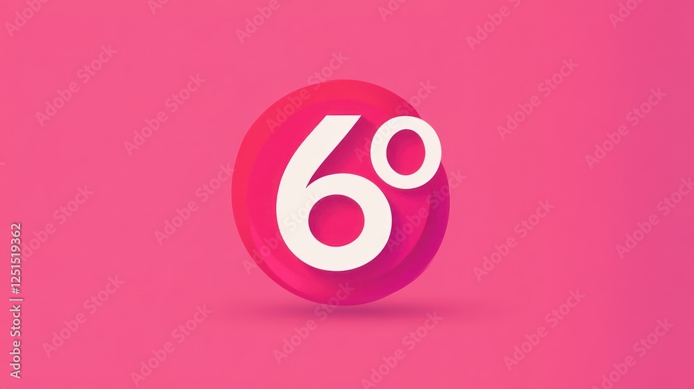 Six Percent Off Sale: Pink Gradient Circle Design Six Percent Off Sale: Pink Gradient Circle Design