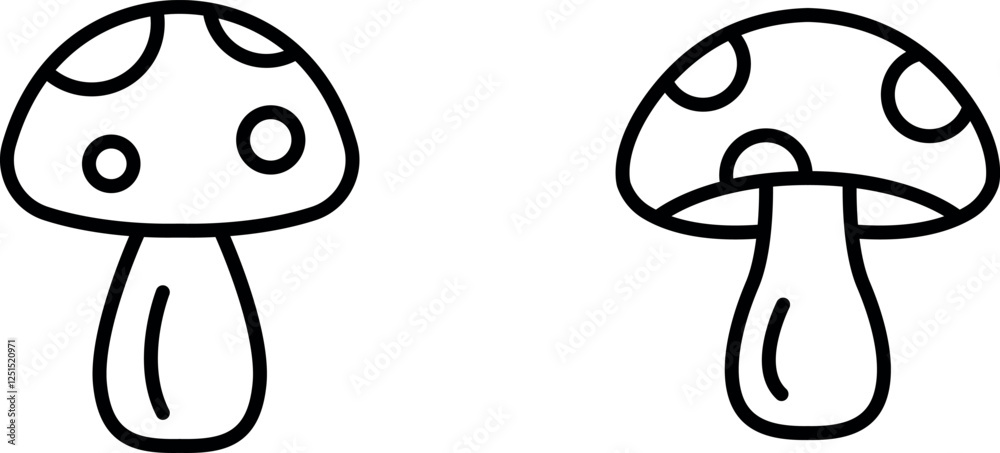 Fresh Mushroom Icon – Simple and Natural Symbol Representing Nutritious Fungi, Healthy Eating, and Organic Produce Fresh Mushroom Icon – Simple and Natural Symbol Representing Nutritious Fungi, Healthy Eating, and Organic Produce