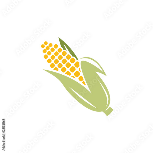Corn farm logo template, corn vector icon.