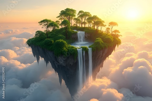 Beautiful clouds over a tranquil river and lake at sunset