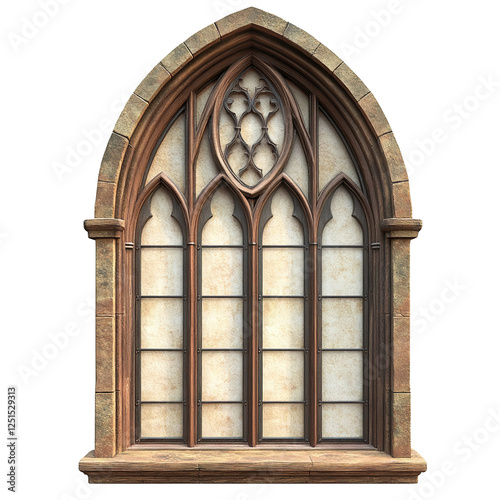 Wood Framed Diamond Shape Window Grill Victorian Gothic