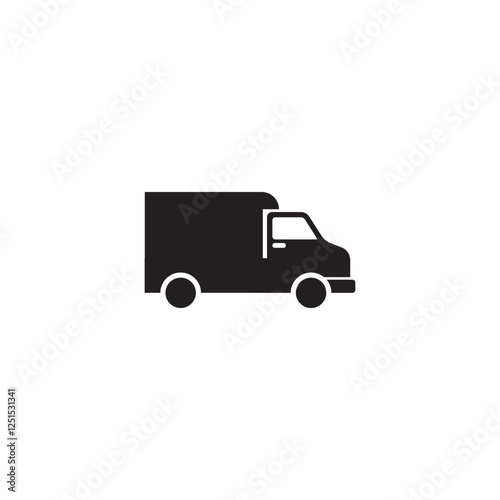 Delivery icon, Delivery van icon, Vector