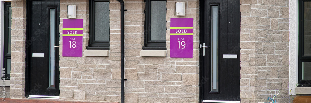 Homes for sale at new housing development Homes for sale at new housing development