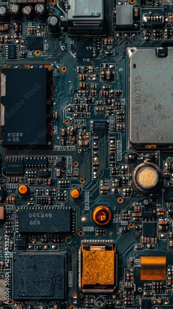 Fototapeta premium Close up electronic circuit board