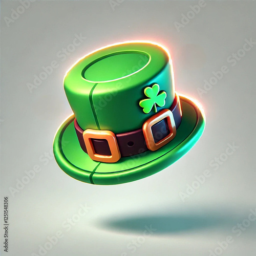3D Cartoon St. Patrick's Day Hat Icon