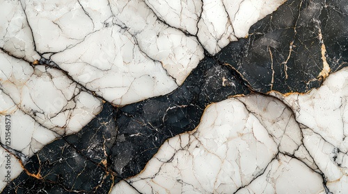 Seamless Cracked Marble Pattern in Dark and Light Tones with Authentic Textural Contrast