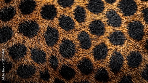 Striking Seamless Leopard Print Pattern in Bold Black and Brown for a Wild Modern Look