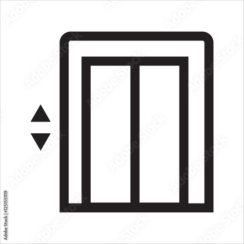 elevator icon in trendy flat style isolated on background. elevator iconpage symbol 