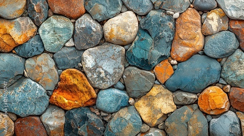 Abstract Seamless Pebble Texture in Earthy Tones for a Natural Rustic Vibe