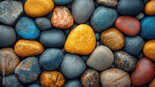 Abstract Seamless Pebble Texture in Earthy Tones for a Natural Rustic Vibe