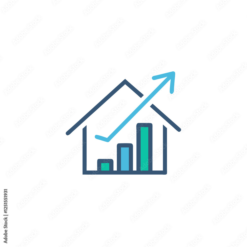 real estate price growth colored icon isolated on transparent background
real estate price growth colored icon isolated on transparent background
