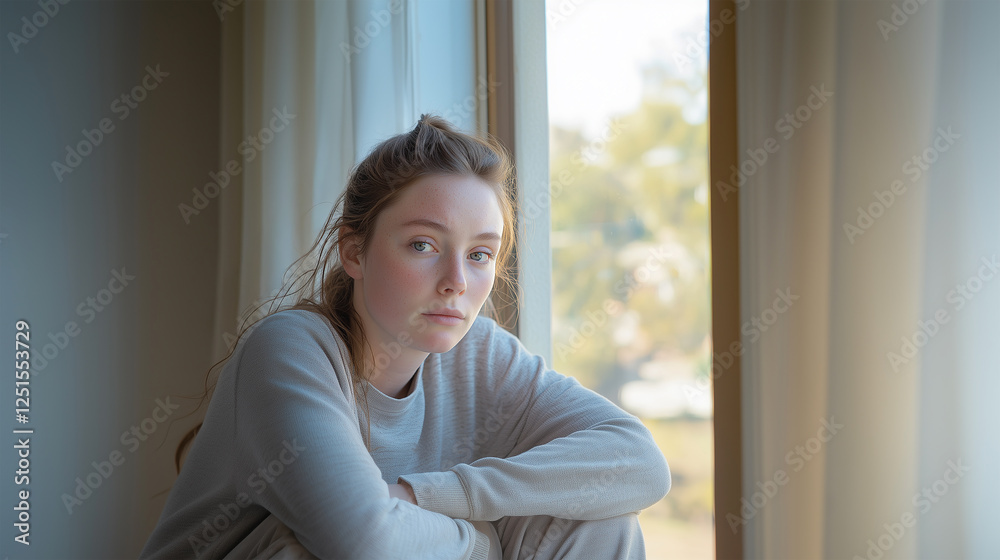 A melancholic moment captured in warm afternoon sunlight A melancholic moment captured in warm afternoon sunlight