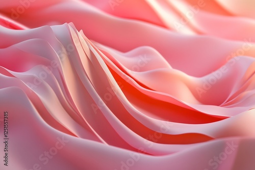 Elegant Abstract Pink Fabric with Soft Folds