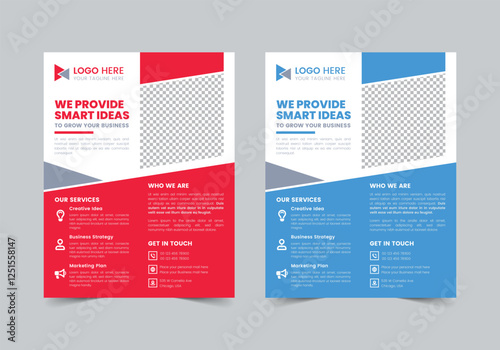 Business One pager Template | CMYK | US Letter | Print Ready | 0.125 Bleed