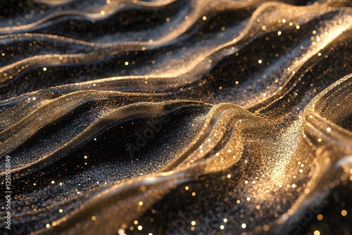 Glittering Golden Sand Texture