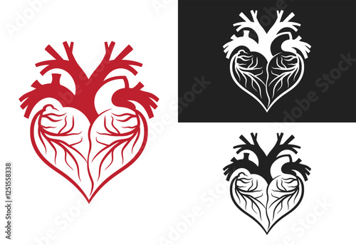 Human heart vector illustration
