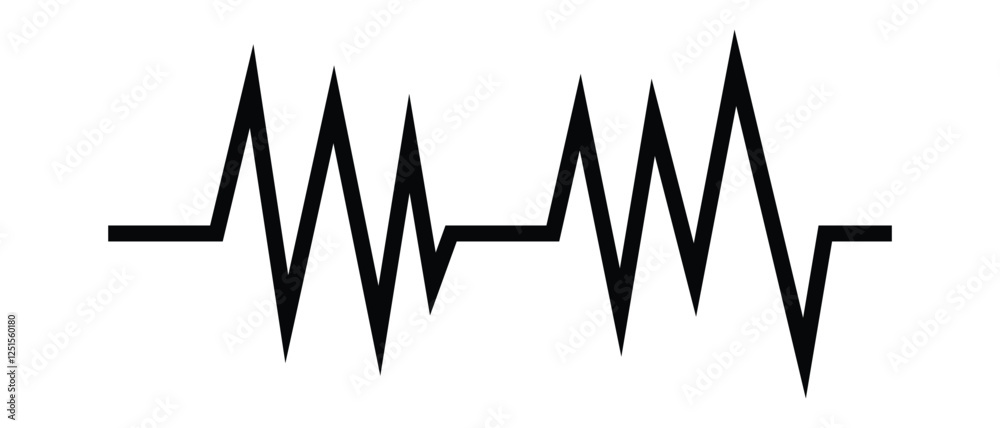 heartbeat line and life line icon, heart and heartbeat line, life line icon on white background. heartbeat line and life line icon, heart and heartbeat line, life line icon on white background.