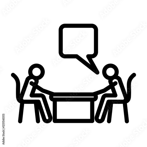Conversation Starters Vector Line Icon Design
