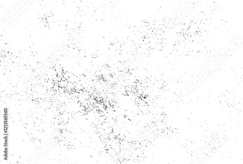 Abstract dust particle and dust grain texture on white background, Grunge pattern on transparent background