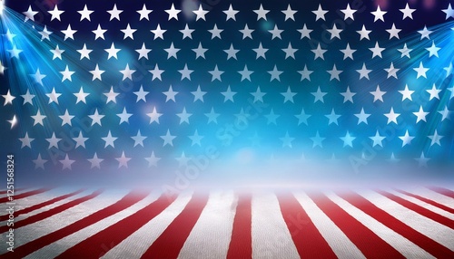 usa patriotic banner background vector eps10