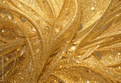Golden glitter background