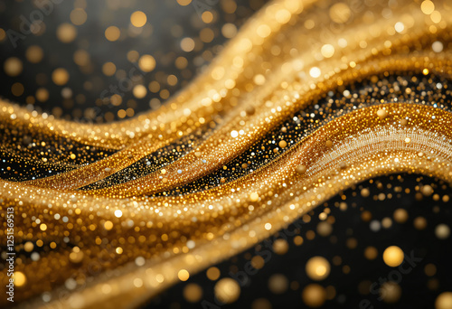 Golden glitter background