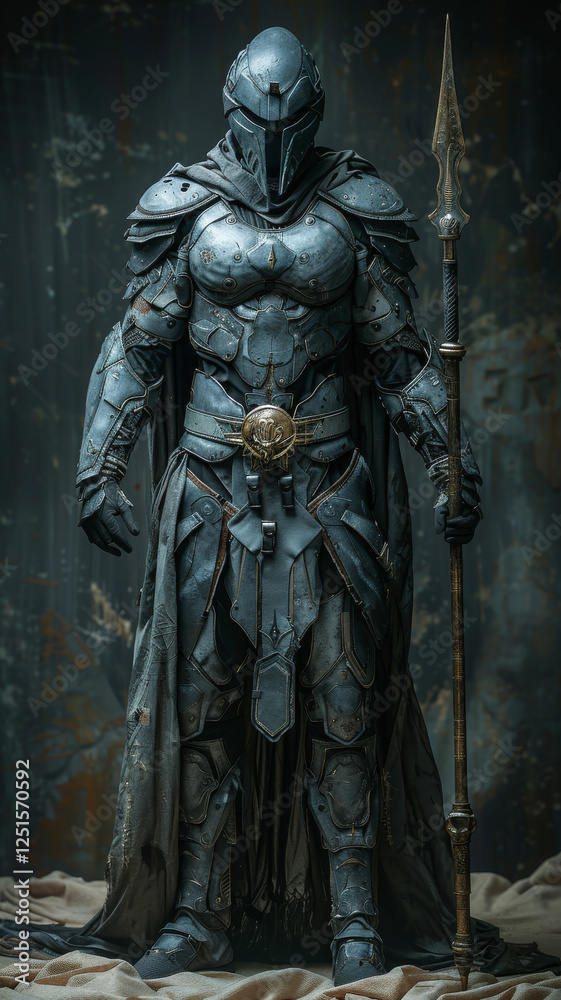 Futuristic Warrior Shrouded in Darkness Futuristic Warrior Shrouded in Darkness