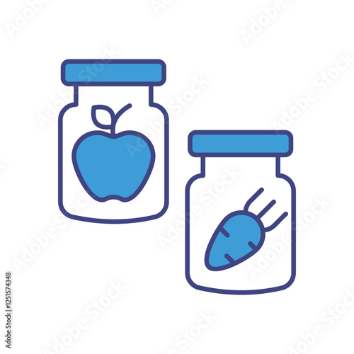 Preserving Food icon vector stock illustration