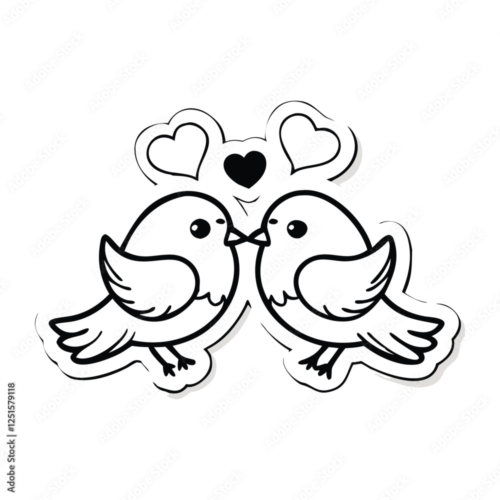 valentine day vector, clip art, cut out, doodle,