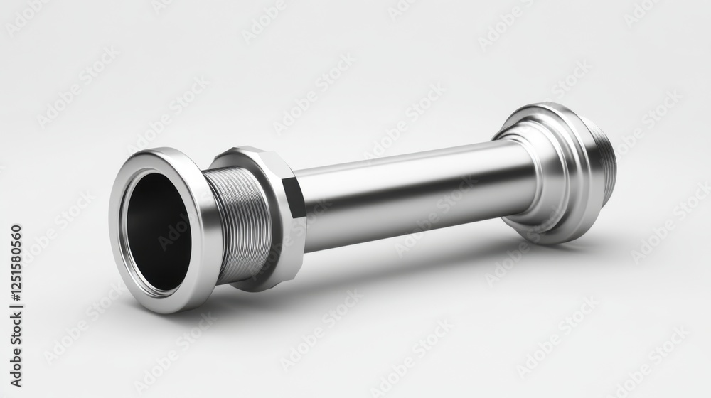 Stainless Steel Pipe Fitting with Threaded Ends for Plumbing and Industrial Applications Stainless Steel Pipe Fitting with Threaded Ends for Plumbing and Industrial Applications