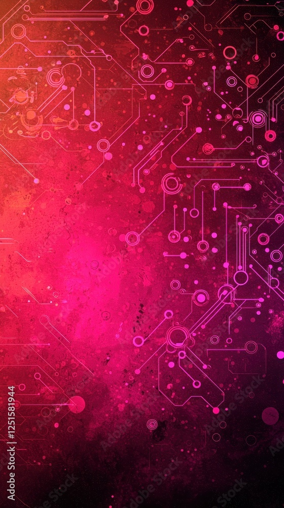 Obraz premium Abstract circuit design, futuristic background