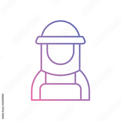 Beekeeping icon vector stock illustration