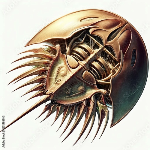 Horseshoe Crab ancient body structure