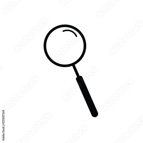 magnifying glass illustration design template