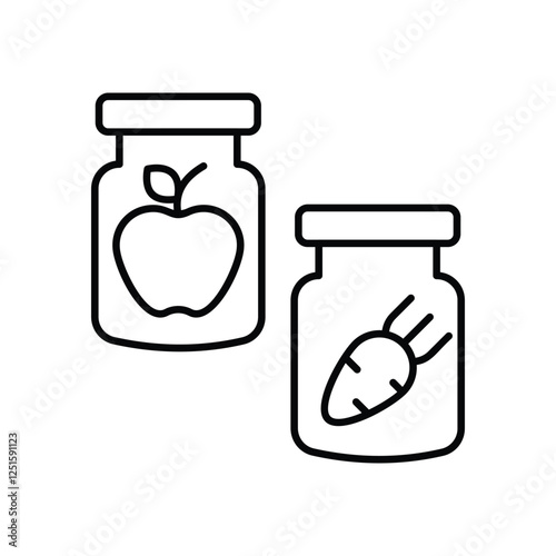 Preserving Food icon vector stock illustration
