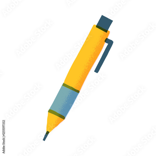 シャープペンシルの手描きイラスト素材