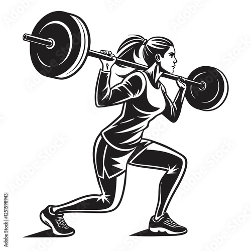 women lifting weights, fitness silhouettes, strength training, 