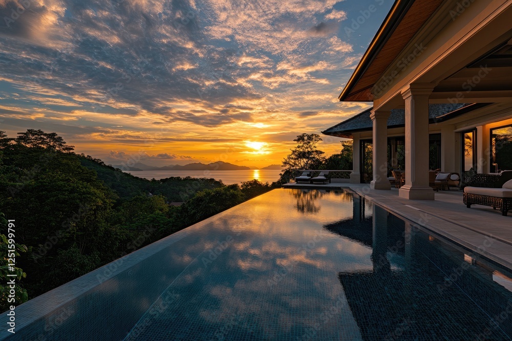 Fototapeta premium Hotels with infinity pools